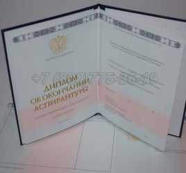 Диплом Аспирантуры 2015г в Челябинске
