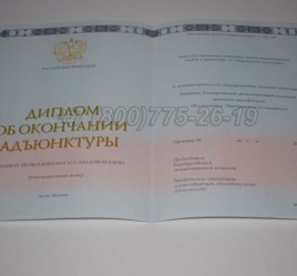 Диплом Адъюнктуры 2015г в Челябинске